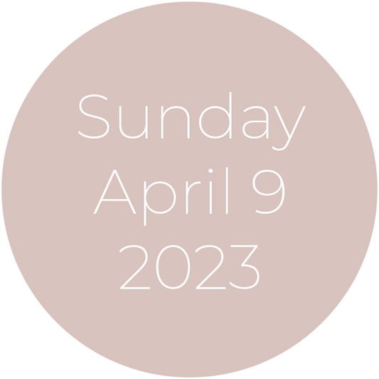Sunday, April 9, 2023