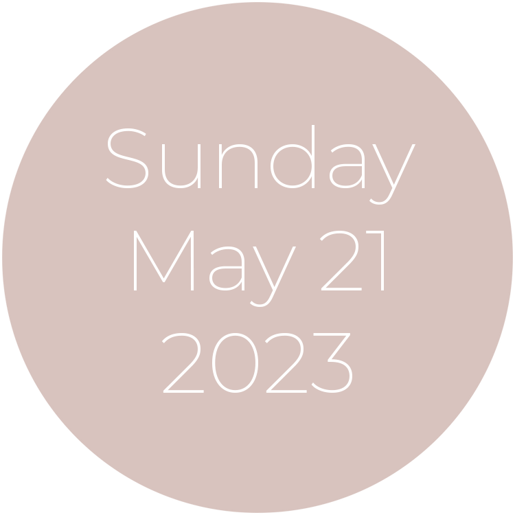Sunday, May 21, 2023