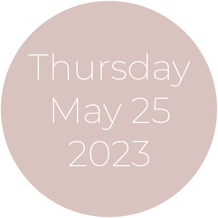 Thursday, May 25, 2023