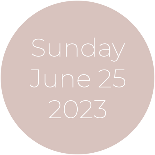 Sunday, June 25, 2023