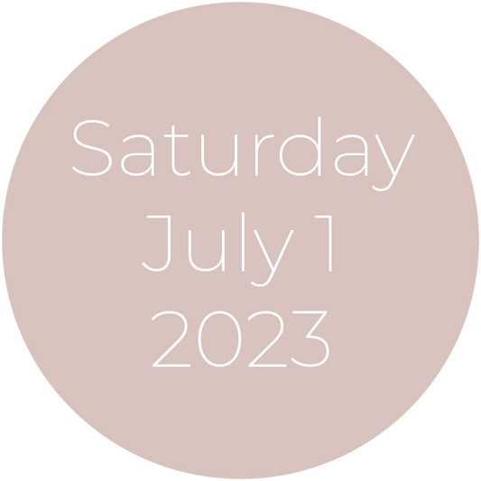 Saturday, July 1, 2023