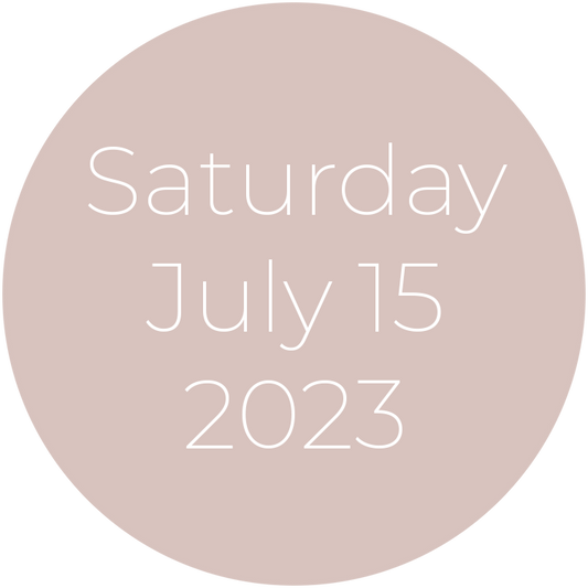 Saturday, July 15, 2023