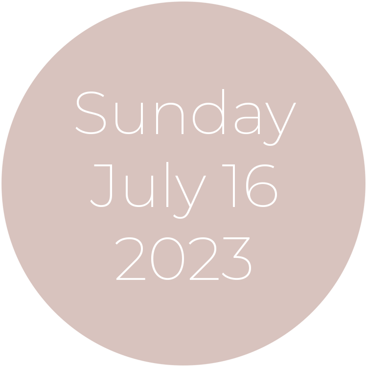 Sunday, July 16, 2023
