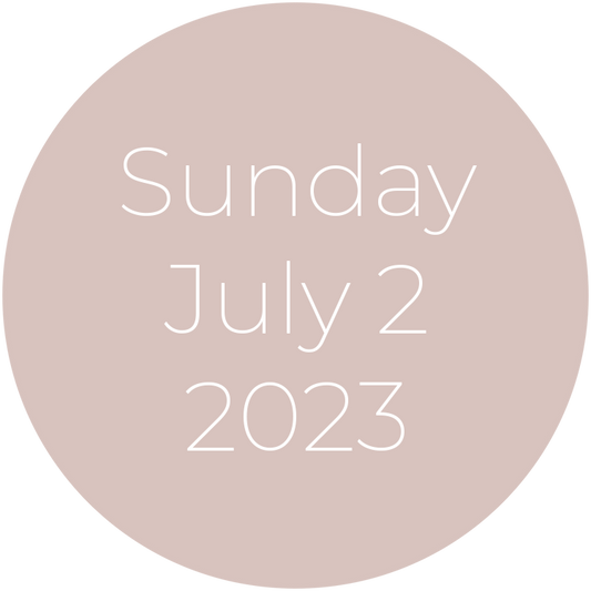 Sunday, July 2, 2023