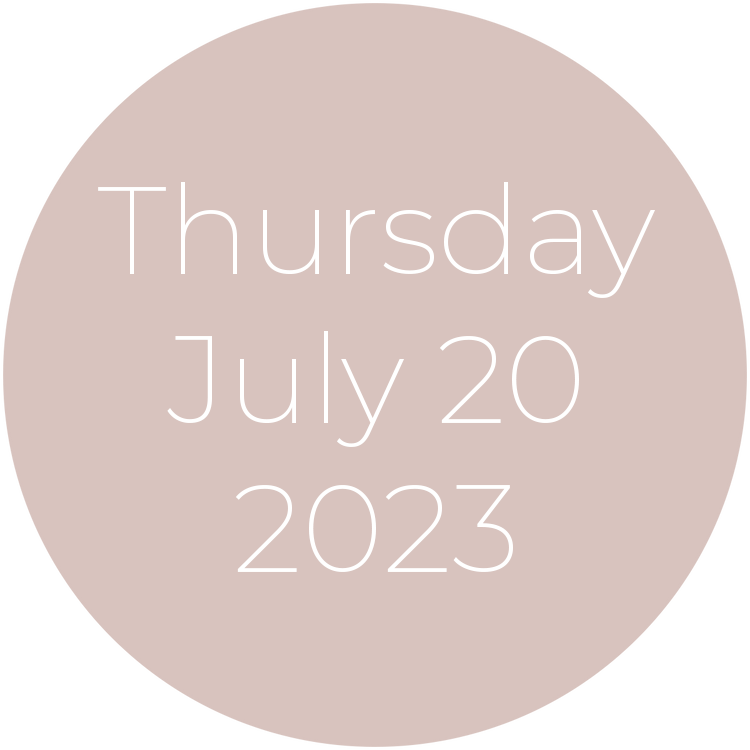 Thursday, July 20, 2023