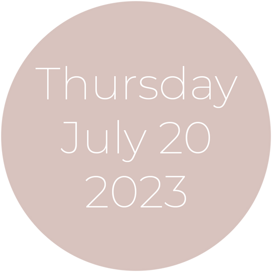 Thursday, July 20, 2023