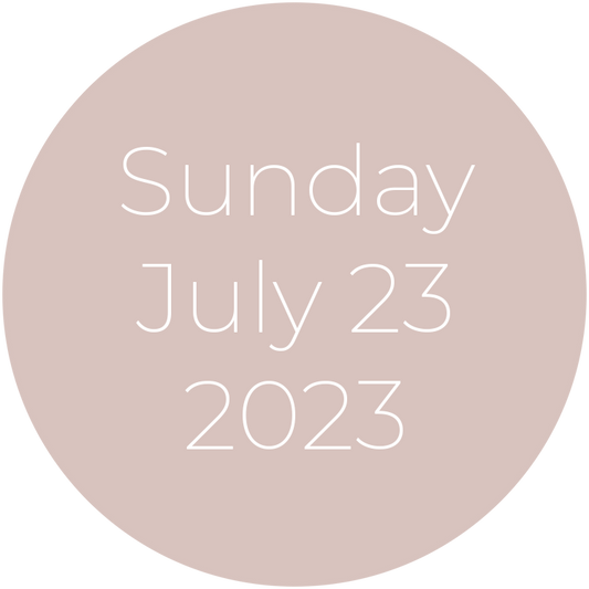 Sunday, July 23, 2023