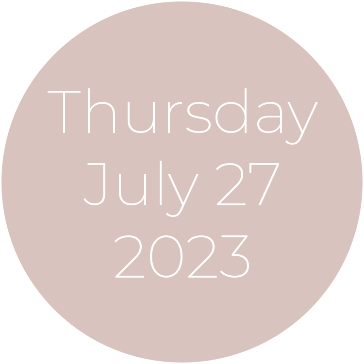 Thursday, July 27, 2023