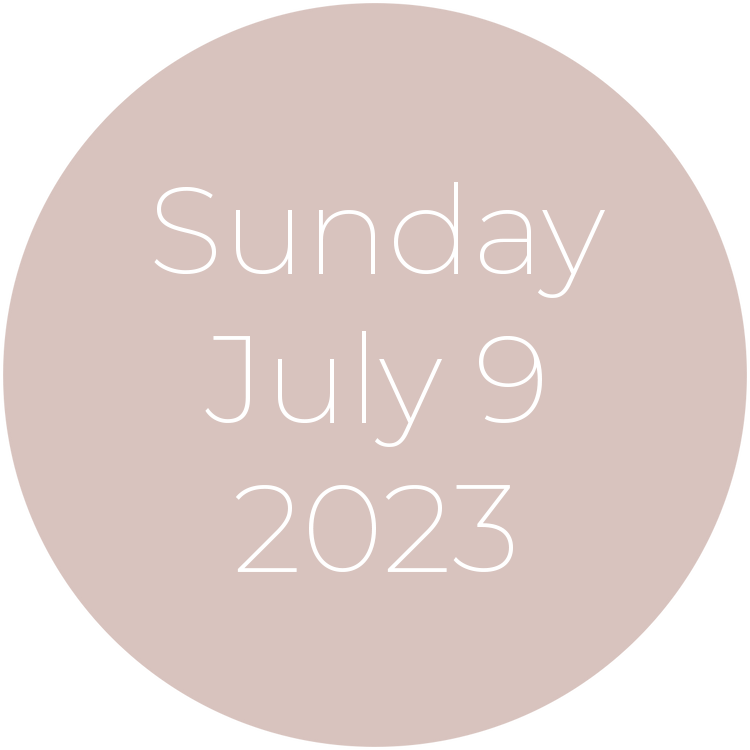 Sunday, July 9, 2023
