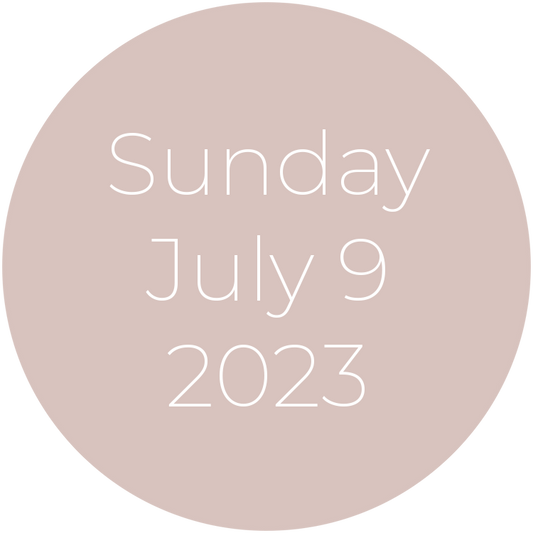 Sunday, July 9, 2023