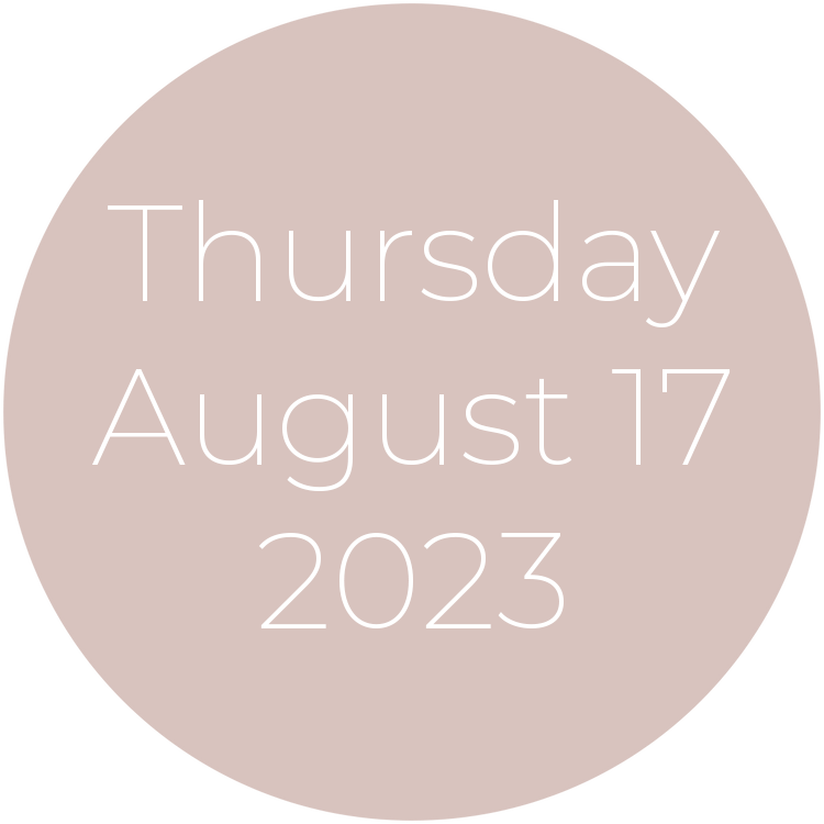 Thursday, August 17, 2023