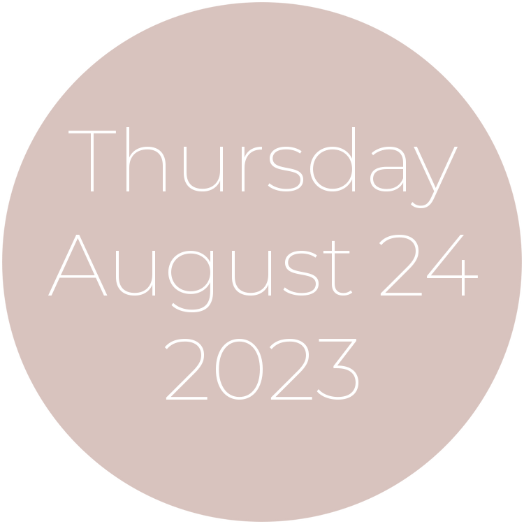 Thursday, August 24, 2023