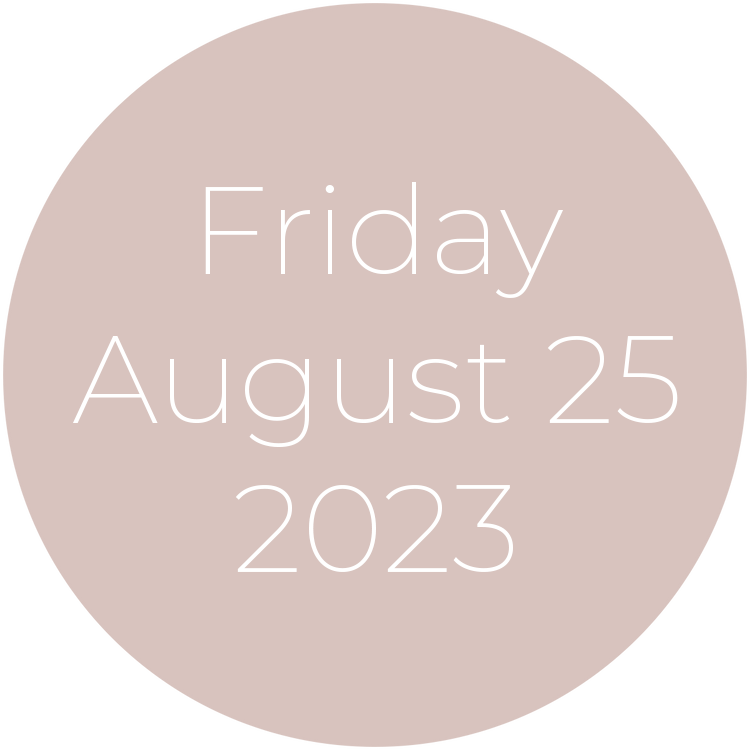 Friday, August 25, 2023