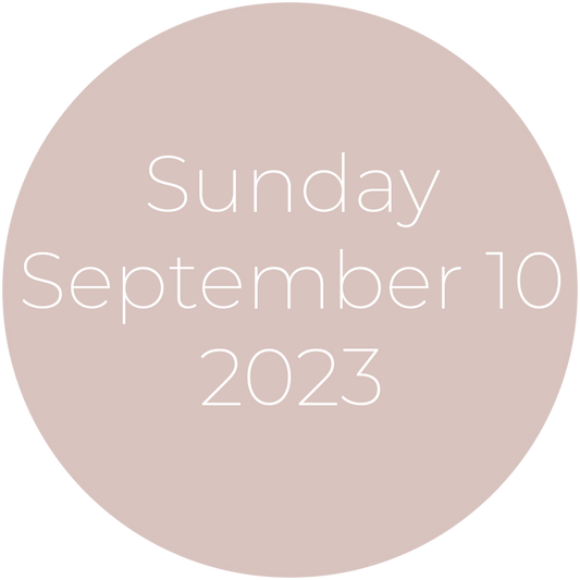 Sunday, September 10, 2023