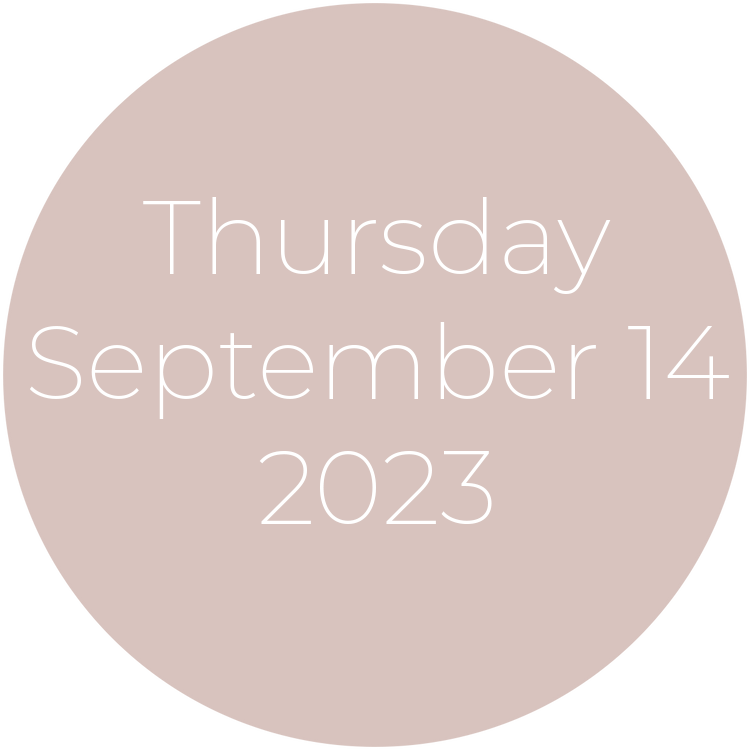 Thursday, September 14, 2023