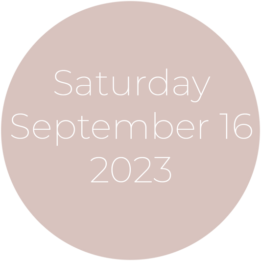 Saturday, September 16, 2023