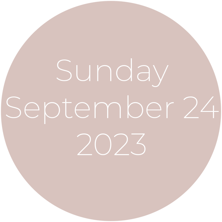 Sunday, September 24, 2023